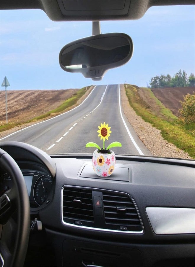 Bwexxt Solar Dancing Solar Powered Dancing Pink Flower in Colorful Shape Flip Flap Animated Bobblehead Dancer Window Sun Catcher Car Dashboard Decor Solar Power Kits for Solar Power Kits,Funny Ornaments - Image 3